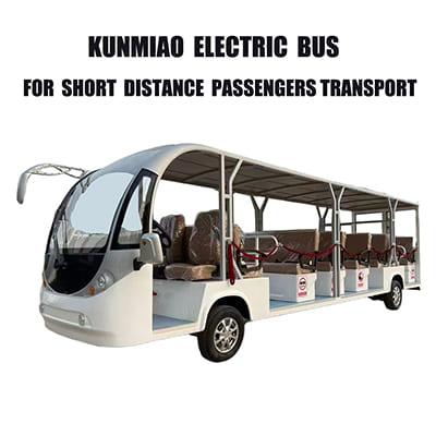23 Seat 10000W Electric Sightseeing Bus from Dezhou Kunmiao